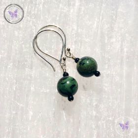 Kambaba Jasper & Onyx Earrings